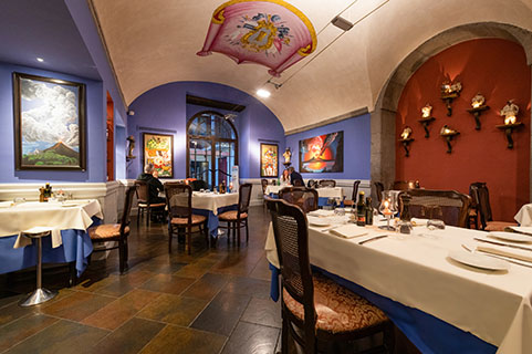 Ambienti del Ristorante La Basilica Sorrento
